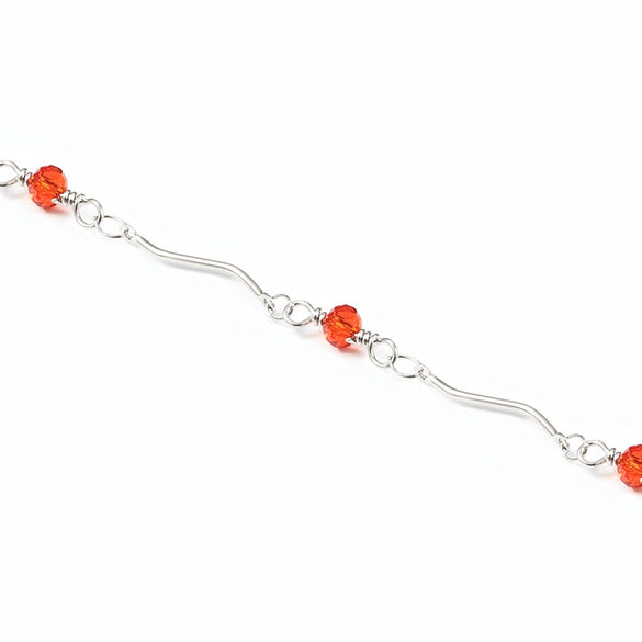 Stainless Steel Twist Bead Chain Necklace Bracelet Electrolytic Brightening No Fading Diy