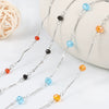 Stainless Steel Twist Bead Chain Necklace Bracelet Electrolytic Brightening No Fading Diy