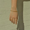 Stainless Steel Twist Chain Bracelet Unisex Vacuum Plated Electroplated Jewelry