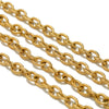 Stainless Steel Twist Chain Hiphop Jewelry Accessories With Electroplating