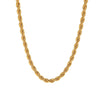 Stainless Steel Twist Chain Necklace With Geometric Design And Electroplating