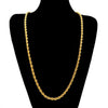 Stainless Steel Twist Necklace With Geometric Pattern Vacuum Plating Hardware Metal Hanging Chain