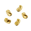 Stainless Steel Twist Pattern Beads Electroplated Gold Bracelet Necklace Diy Antique Hairpin Material