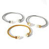 Stainless Steel Twisted Open Bracelet Electroplated Women's Fashion Allmatch Natural Style