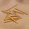 Stainless Steel Twisted Rod Double Hole Connection Diy Jewelry Accessories For Bracelet Necklace Earrings With Electroplating
