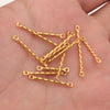 Stainless Steel Twisted Rod Double Hole Connection Diy Jewelry Accessories For Bracelet Necklace Earrings With Electroplating