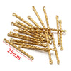 Stainless Steel Twisted Rod Double Hole Connection Diy Jewelry Accessories For Bracelet Necklace Earrings With Electroplating