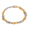 Stainless Steel U Shape Geometric Electroplating Women's Cuban Bracelet