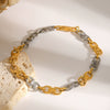 Stainless Steel U Shape Geometric Electroplating Women's Cuban Bracelet