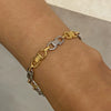 Stainless Steel U Shape Geometric Electroplating Women's Cuban Bracelet