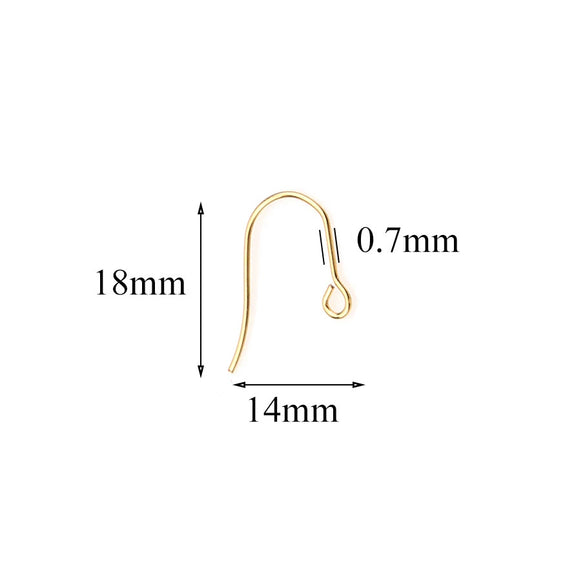 Stainless Steel U Shaped Ear Hook Earrings Handmade Jewelry Accessories Electroplated