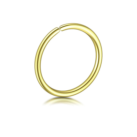Stainless Steel U Shaped Electroplated Hole Free Nose Ring And Fake Lip Ring Jewelry Unisex