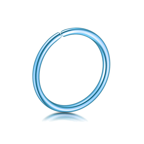 Stainless Steel U Shaped Electroplated Hole Free Nose Ring And Fake Lip Ring Jewelry Unisex