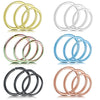Stainless Steel U Shaped Electroplated Hole Free Nose Ring And Fake Lip Ring Jewelry Unisex