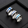 Stainless Steel U Shaped Electroplated Unisex Ring Jewelry