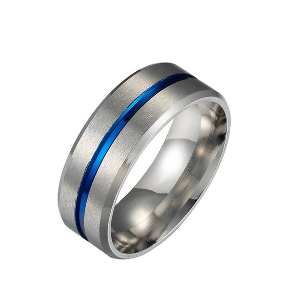 Stainless Steel U Shaped Electroplated Unisex Ring Jewelry