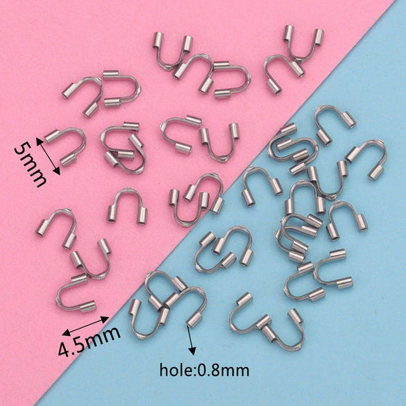 Stainless Steel U Shaped Horseshoe Buckle Jewelry Accessories Electroplated Handmade