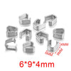 Stainless Steel U Shaped Melon Buckle Leather Rope Buckle Pendant For Diy Jewelry Accessories With Real Gold Plating