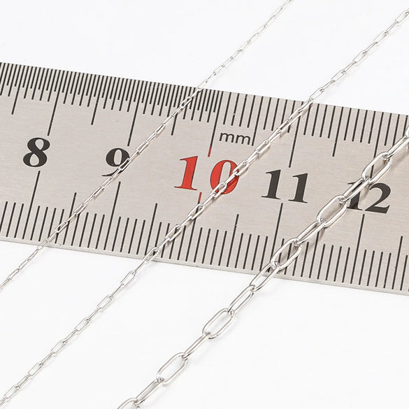 Stainless Steel Ultrafine Long Cross Beaded Chain Handmade Electrolysis Chain