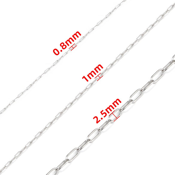 Stainless Steel Ultrafine Long Cross Beaded Chain Handmade Electrolysis Chain
