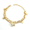 316L Stainless Steel Unicorn Animals Zodiac Niche Design Electroplated Women's Bracelet