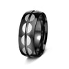 Stainless Steel Unisex Geometric Electroplated Ring Jewelry