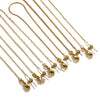 Stainless Steel Universal Diy Jewelry Accessories Bracelet With Positioning Beads And Sunflower Chain Electroplated
