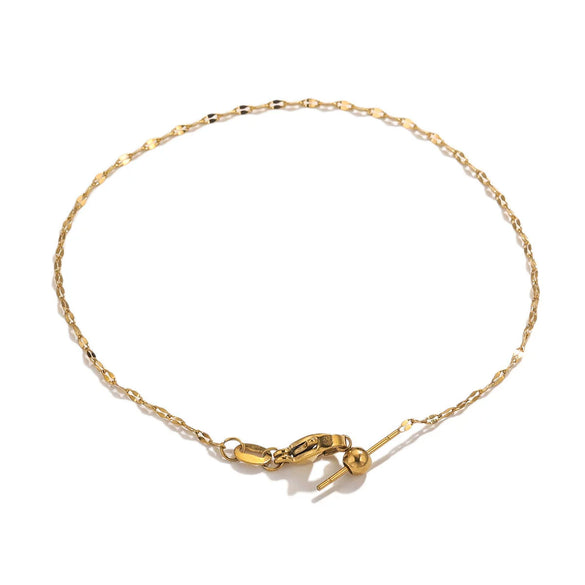 Stainless Steel Universal Diy Jewelry Accessories Bracelet With Positioning Beads And Sunflower Chain Electroplated