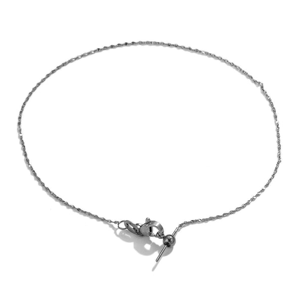 Stainless Steel Universal Diy Jewelry Accessories Bracelet With Positioning Beads And Sunflower Chain Electroplated