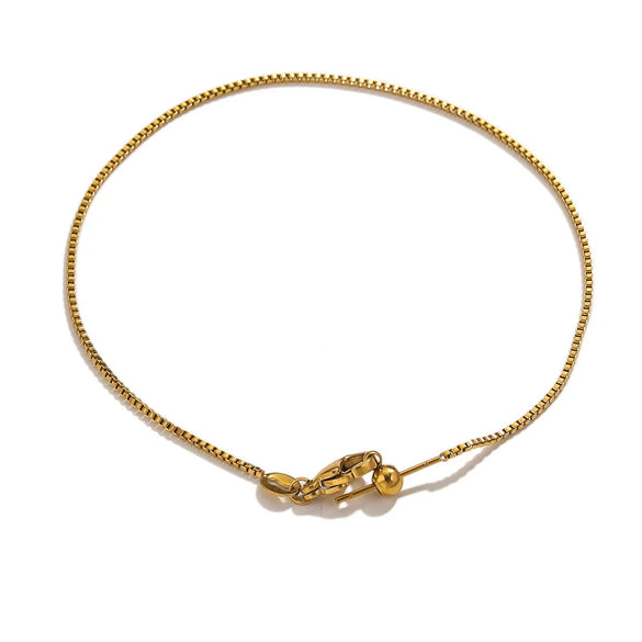 Stainless Steel Universal Diy Jewelry Accessories Bracelet With Positioning Beads And Sunflower Chain Electroplated