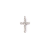 Stainless Steel Ushaped Diamond Cross Pendant Necklace Electroplated Unisex O Word Chain