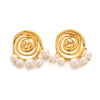 Stainless Steel Ushaped Electroplated Earrings For Women