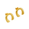 Stainless Steel Ushaped Electroplated Fashion Jewelry Earrings For Women