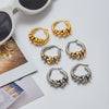 Stainless Steel Ushaped Electroplated Women's Removable Multiring Earrings