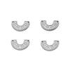 Stainless Steel Ushaped Horseshoe Embossed Doublehole Diy Necklace Bracelet Accessory Pendant Electroplated
