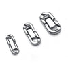 Stainless Steel Ushaped Jewelry Buckle With Eighteye Pattern Handmade Cuban Chain Clip Fastener