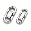 Stainless Steel Ushaped Jewelry Buckle With Eighteye Pattern Handmade Cuban Chain Clip Fastener