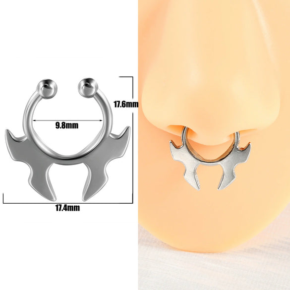 Stainless Steel Ushaped Nonperforated Nose Ring Jewelry With Polishing Treatment