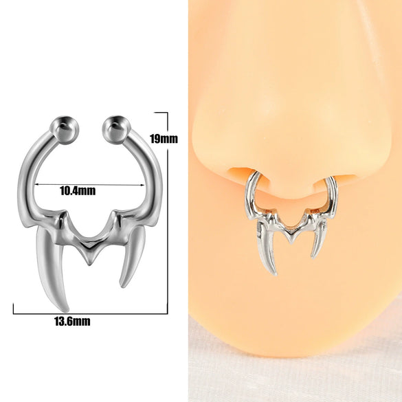 Stainless Steel Ushaped Nonperforated Nose Ring Jewelry With Polishing Treatment
