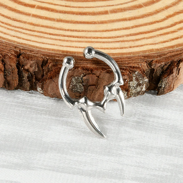 Stainless Steel Ushaped Nonperforated Nose Ring Jewelry With Polishing Treatment