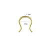 Stainless Steel Ushaped Nose Ring Ball Horseshoe Rod Piercing Jewelry Electroplated Combination Set Unisex