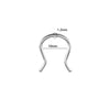 Stainless Steel Ushaped Nose Ring Ball Horseshoe Rod Piercing Jewelry Electroplated Combination Set Unisex