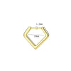 Stainless Steel Ushaped Nose Ring Ball Horseshoe Rod Piercing Jewelry Electroplated Combination Set Unisex