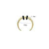 Stainless Steel Ushaped Nose Ring Ball Horseshoe Rod Piercing Jewelry Electroplated Combination Set Unisex