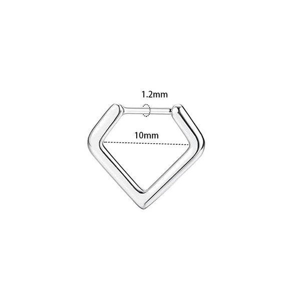 Stainless Steel Ushaped Nose Ring Ball Horseshoe Rod Piercing Jewelry Electroplated Combination Set Unisex