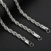 Stainless Steel Ushaped Twist Chain Electroplating Pendant Gold Necklace Fashion Hiphop Jewelry For Unisex