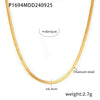 Stainless Steel V Shaped Tassel Long Strip Inlaid Zircon Electroplated Clavicle Necklace And Bracelet Set For Women