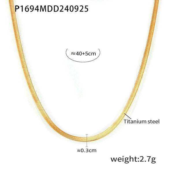 Stainless Steel V Shaped Tassel Long Strip Inlaid Zircon Electroplated Clavicle Necklace And Bracelet Set For Women