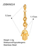 Stainless Steel Vacation Style Geometric Electroplated Pendant Accessories For Women