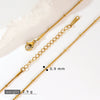 Stainless Steel Vacuum Electroplated Naked Chain Twist Chain Blade Round Snake Chain Single Chain Clavicle Chain Plain Chain